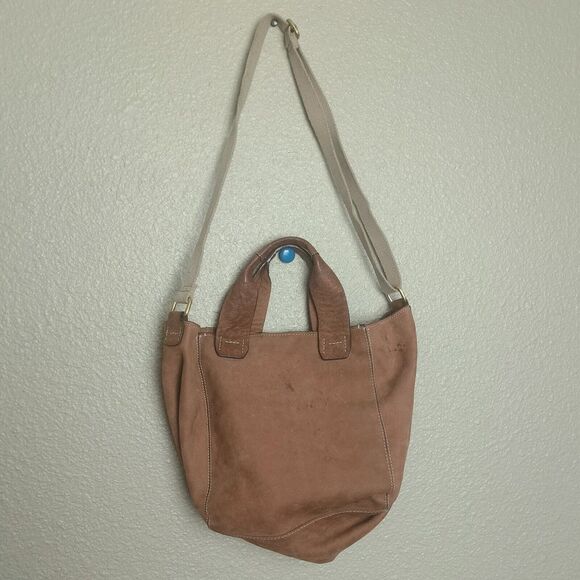Gap established 1969 Brown leather shoulder bag‎ Large casual woman Y2K